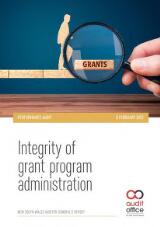 Thumbnail - Integrity of grant program administration : performance audit report 8 February 2022