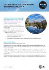 Thumbnail - Canberra urban lakes and ponds land management plan review : report on what we heard.