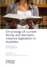 Thumbnail - Chronology of current family and domestic violence legislation in Australia