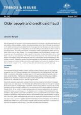 Thumbnail - Older people and credit card fraud
