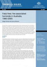 Thumbnail - Fatal fires : fire-associated homicide in Australia, 1990-2005