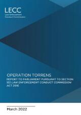 Thumbnail - Operation Torrens : report to Parliament pursuant to Section 132 Law Enforcement Conduct Commission Act 2016