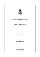 Thumbnail - Legislative Council report of debates.