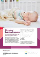 Thumbnail - Sleep and Settling Program : Free sessions to support families with children from birth to school age.