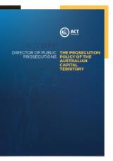 Thumbnail - The prosecution policy of the Australian Capital Territory