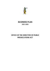 Thumbnail - Business plan 2021-2025 - Office of the Director of Public Prosecutions.