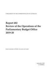 Thumbnail - Report 482 : review of the operations of the Parliamentary Budget Office 2019-20