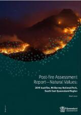 Thumbnail - Post-fire assessment report : natural values: 2019 bushfire, Mount Barney National Park, South East Queensland Region