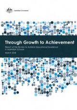 Thumbnail - Through growth to achievement : report of the review to achieve educational excellence in Australian schools.