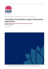 Thumbnail - Cumulative groundwater impact assessment approaches : information paper