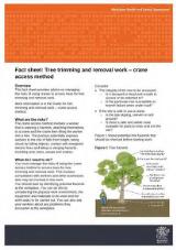 Thumbnail - Fact sheet : tree trimming and removal work - crane access method