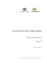 Thumbnail - Why Scholarship Matters in Higher Education: Discussion Paper 2.