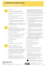 Thumbnail - Forestry Operations: Information Sheet.