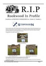 Thumbnail - R.I.P Rookwood in profile : newsletter of Friends of Rookwood Inc.