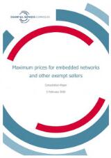 Thumbnail - Maximum prices for embedded networks and other exempt sellers : Consultation Paper.