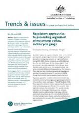 Thumbnail - Regulatory approaches to preventing organised crime among outlaw motorcycle gangs