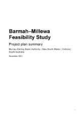 Thumbnail - Barmah-Millewa feasibility study : project plan summary