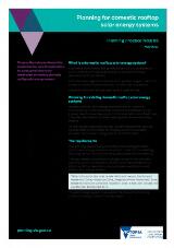 Thumbnail - Planning for domestic rooftop solar energy systems.