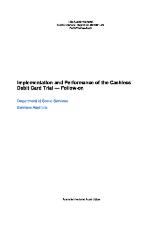 Thumbnail - Implementation and performance of the cashless debit card trial - follow-on : Department of Social Services, Services Australia