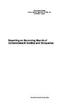 Thumbnail - Reporting on governing boards of Commonwealth entities and companies