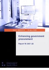 Thumbnail - Enhancing government procurement : Report 18: 2021-22