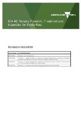 Thumbnail - ICA-42 : Nursery freedom, treatment and inspection for myrtle rust.