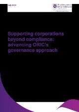 Thumbnail - Supporting corporations beyond compliance : advancing ORIC's governance approach