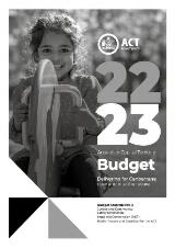 Thumbnail - Australian Capital Territory budget 2022-23: delivering for Canberrans now and into the future : budget statements D. Justice and Community Safety Directorate, Legal Aid Commission (ACT, Public Trustee and Guardian for the ACT.