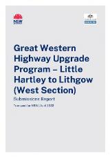 Thumbnail - Great Western Highway upgrade program - Little Hartley to Lithgow (west section) : submissions report