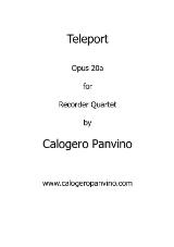 Thumbnail - Teleport : opus 20a for recorder quartet