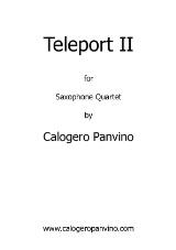 Thumbnail - Teleport II : for saxophone quartet