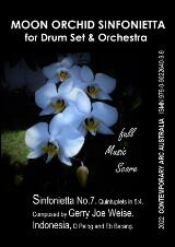 Thumbnail - Moon orchid sinfonietta for drum set and orchestra : sinfonietta No.7. : quintuplets in 5:4. : Indonesia, D Pelog and Eb Barang