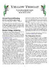 Thumbnail - Yellow throat : the newsletter of BirdLife Tasmania, a branch of BirdLife Australia.