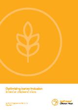 Thumbnail - Optimising barley inclusion in broiler chickens' diets : a milestone report as part of the project 'The impact of climate on sorgham utilisation in poultry diets'