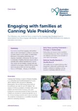 Thumbnail - Engaging with families at Canning Vale Prekindy : case study.