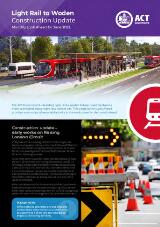 Thumbnail - Light rail to Woden construction update : monthly look-ahead.