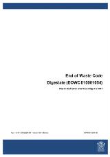Thumbnail - End of waste code : Digestate (EOWC 010001054).