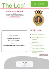 Thumbnail - The Log : the monthly newsletter of the Melbourne Branch of the Company of Master Mariners of Australia Limited.