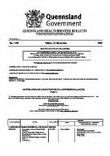 Thumbnail - Queensland Health services bulletin