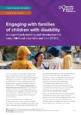 Thumbnail - Engaging with families of children with disability to support early learning and development in early childhood education and care (ECEC) : a guide for educators and teachers : a guide for service leaders
