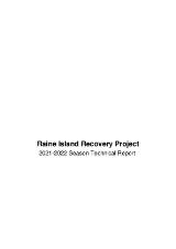 Thumbnail - Raine Island Recovery Project: 2021-2022 Season Technical Report.