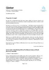Thumbnail - Qletter : newsletter of Queensland Regional Meeting of the Religious Society of Friends