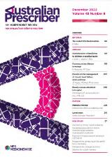 Thumbnail - Australian prescriber : an independent review.