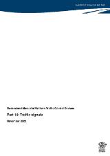 Thumbnail - Queensland manual of uniform traffic control devices. Part 14, Traffic signals