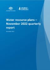 Thumbnail - Water resource plan : quarterly report