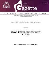 Thumbnail - Western Australian government gazette.