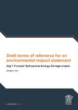 Thumbnail - Big-T Pumped Hydropower Energy Storage project : draft terms of reference for an environmental impact statement