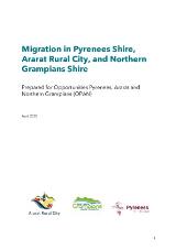 Thumbnail - Migration in Pyrenees Shire, Ararat Rural City, and Northern Grampians Shire.