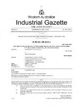 Thumbnail - Western Australian industrial gazette.