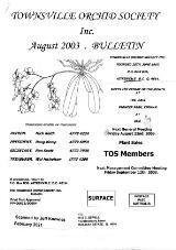 Thumbnail - Townsville Orchid Society Inc. bulletin.